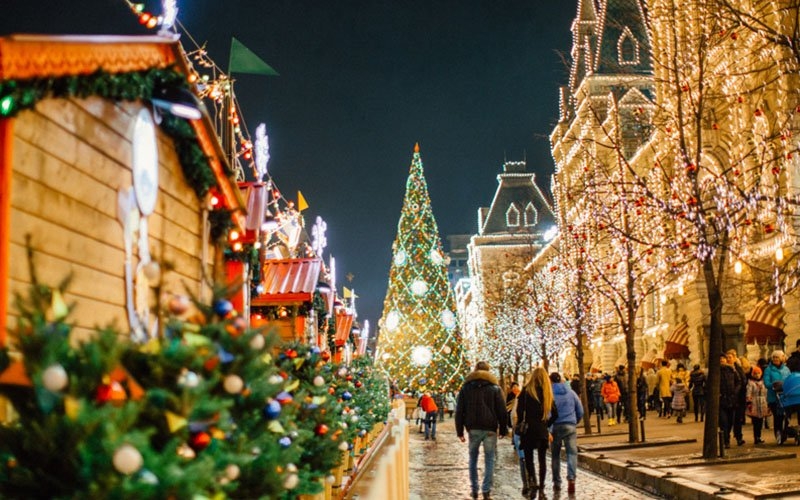 Москва в новогодние праздники 2019