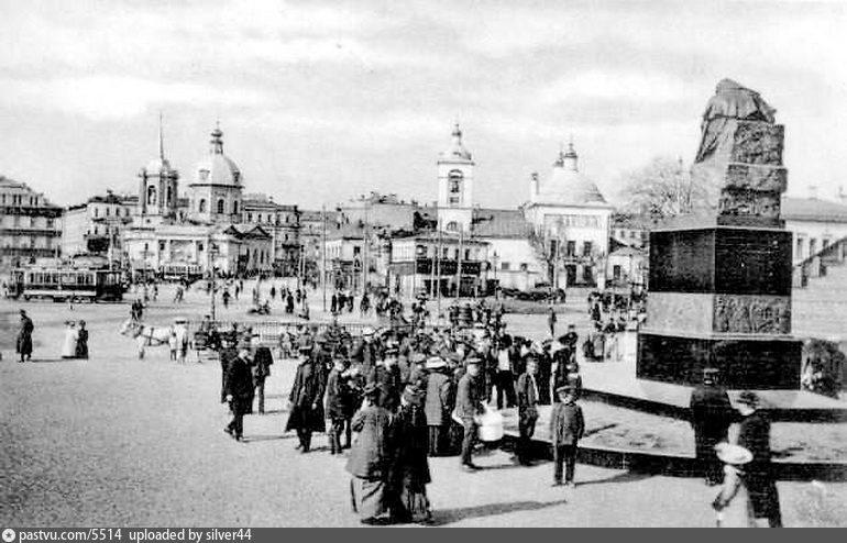 Кинохроники старой Москвы. Арбатская площадь в 1926 г.